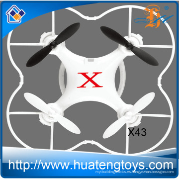 2016 Nuevos productos X43 2.4G pequeño y mini nano rc quadcopter de larga distancia drone